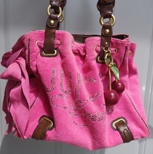 Pink cherry charm Juicy Couture daydreamer bag